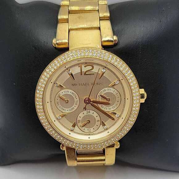 Michael Kors Parker MK6351 Women Stainless Steel Analog Dial Quartz Watch AM532 - Picture 2 of 11